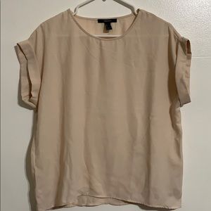 🔥Forever 21 Cream color short sleeve loose top